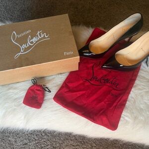 Christian Louboutin Black Patent Leather Heels